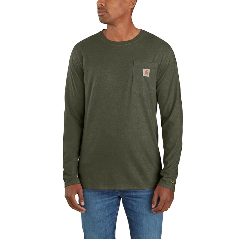 Carhartt Womens Force Flex Pocket Long Sleeve T Shirt
