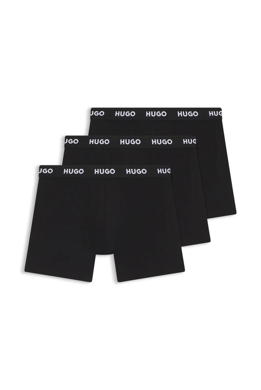 HUGO Three-pack Of Stretch-cotton Boxer Briefs