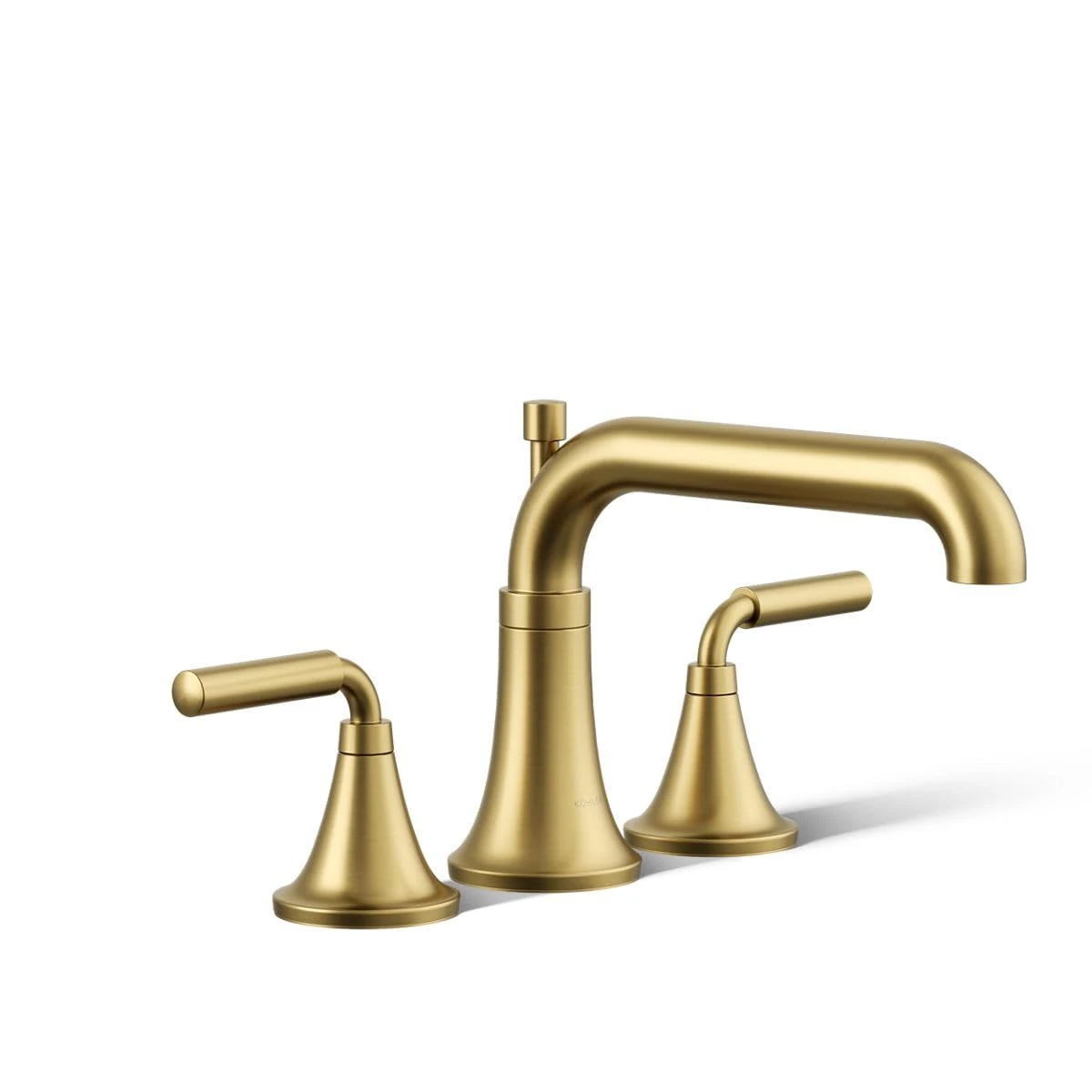 Kohler T26440-4-2MB Tone Deck Mount Bath Faucet Trim with Diverter SPOUT, Vibrant Brushed Moderne Brass
