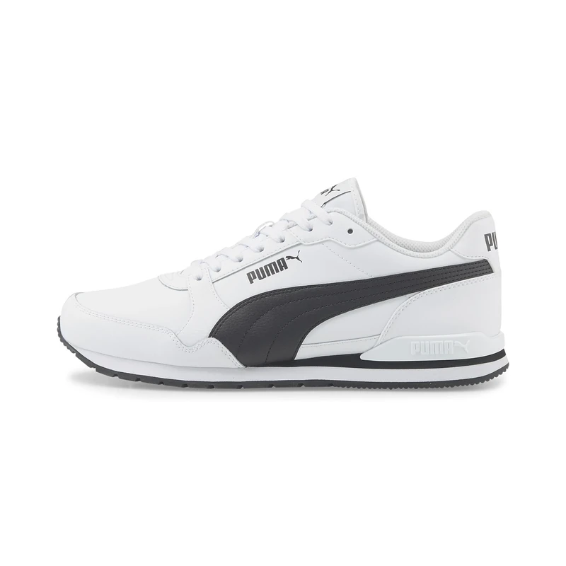 Puma Unisex Adults St Runner V3 L Sneakers, Puma White-Puma Black, 6 UK
