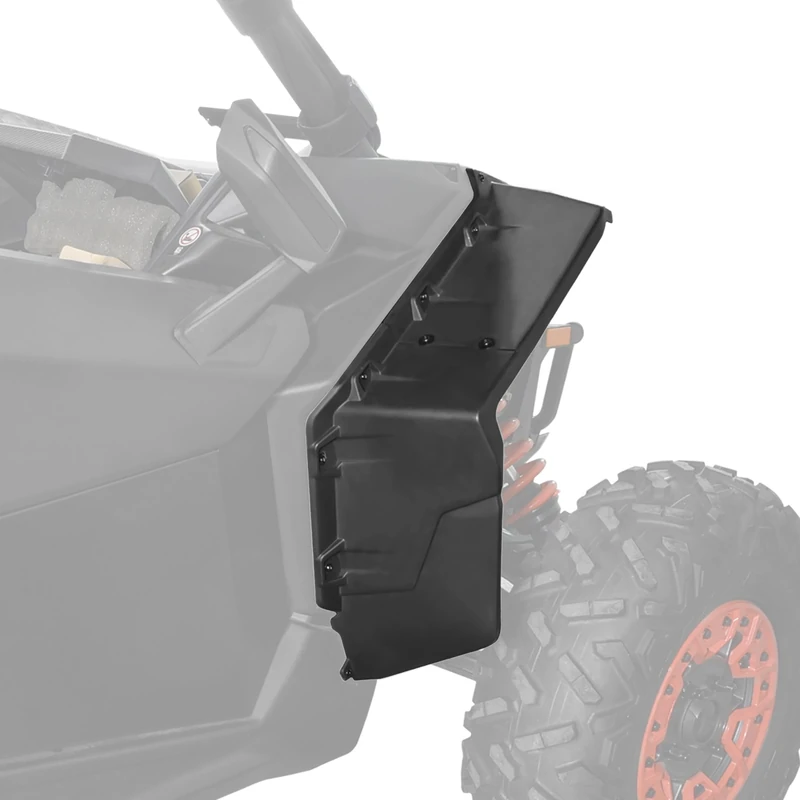 SAUTVS Wider Extended Fender Flares Kit for Can-Am X3, XXL Combined Type Front Mud Flaps Mud Guards Extension for Can Am Maverick X3 MAX 2017-2025 All Models Accessories (2PCS)