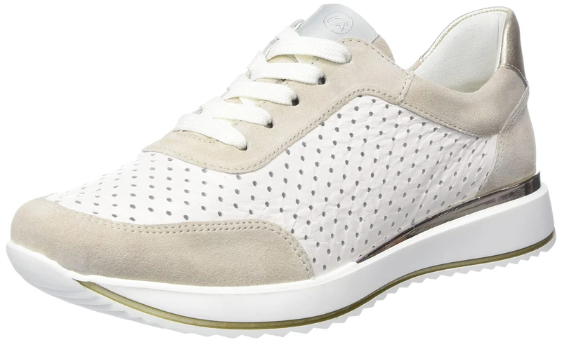 ara Women's Las Vegas Sandal, Shell Cream Platinum, 38.5 EU Weit