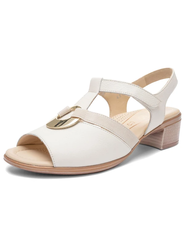 ARA Women's Lugano Sandals, cream, 40 EU Weit