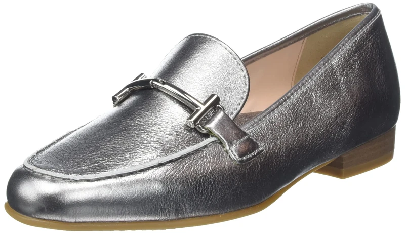 ARA Women's Kent Loafer, Silver, 4 UK