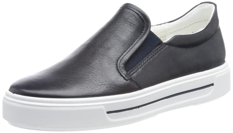 ARA Women's Courtyard Loafer, Blue, 6 UK