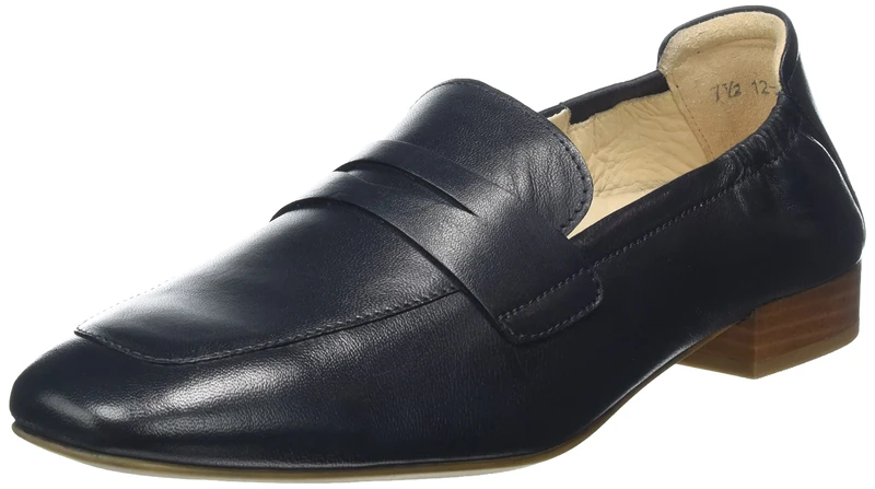 ARA Women's Lyon Loafer, Blue, 4 UK