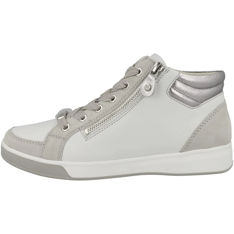 ARA Women's Rome Sneaker, Nebbia White Silver, 3 UK