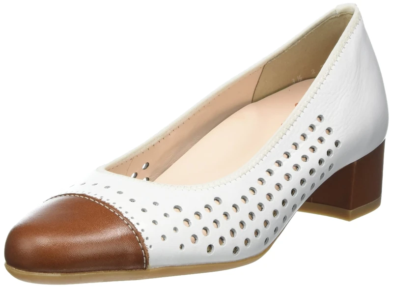 ARA Women's Nizza Pump, Cognac White, 7 UK