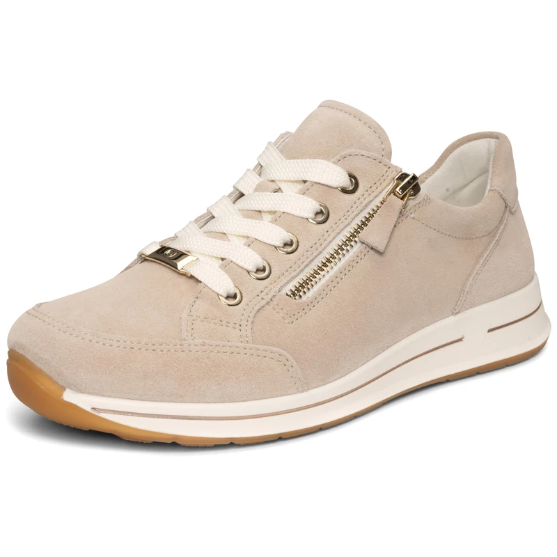ARA Women's ROM Mid-Cut Trainers, Beige, 41 EU Weit