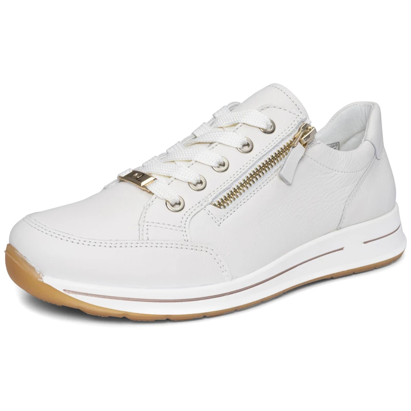 ARA Shoes 12-24801 Women's Low Trainers, Cream, 42.5 EU Weit