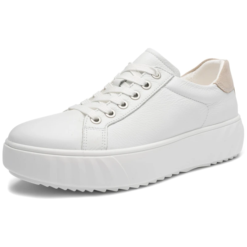 ARA Women's Monaco Sneaker, White Shell, 5 UK