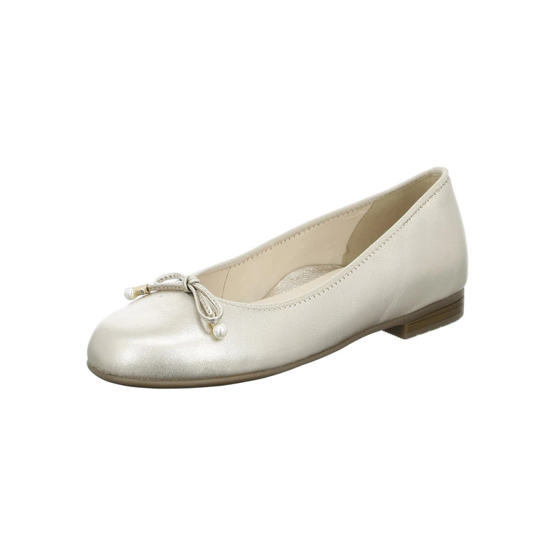 ARA Women's Sardinia Ballet Flat, Platinum, 6 UK