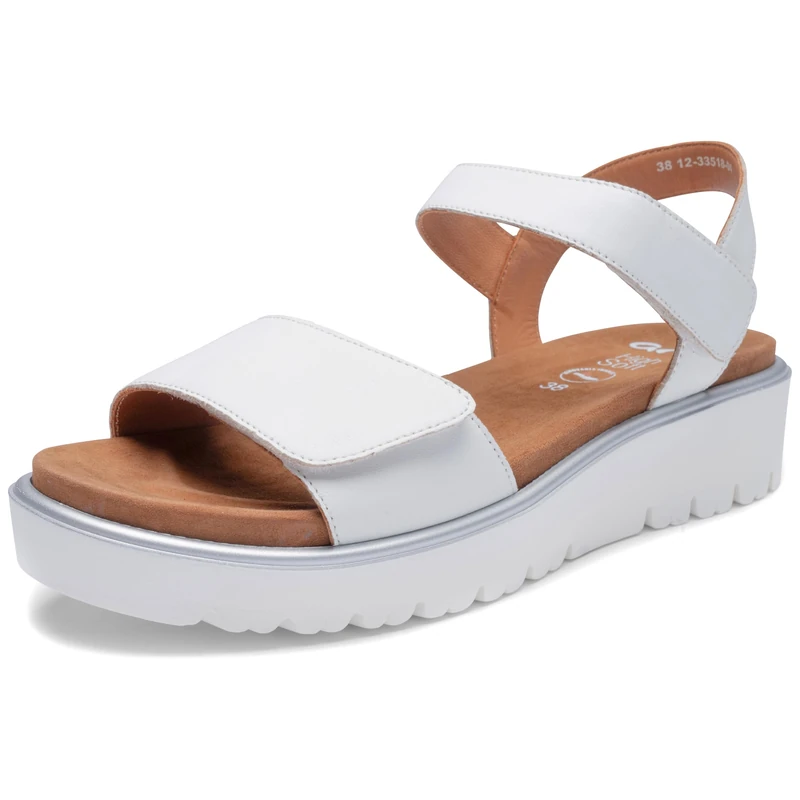 ara Bilbao Women's Sandals Black, White, 6 UK