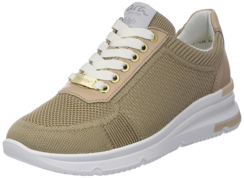ARA Naples Trainers, Sand, Platinum, White, Sand, 2.5 UK