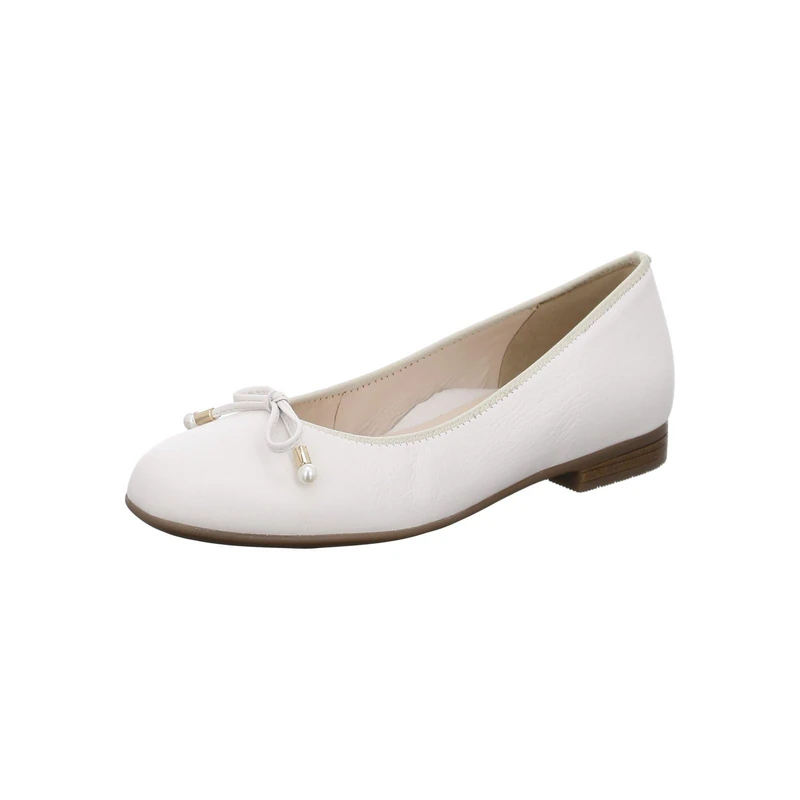ARA Women's Sardinia Ballet Flat, Cream, 8.5 UK