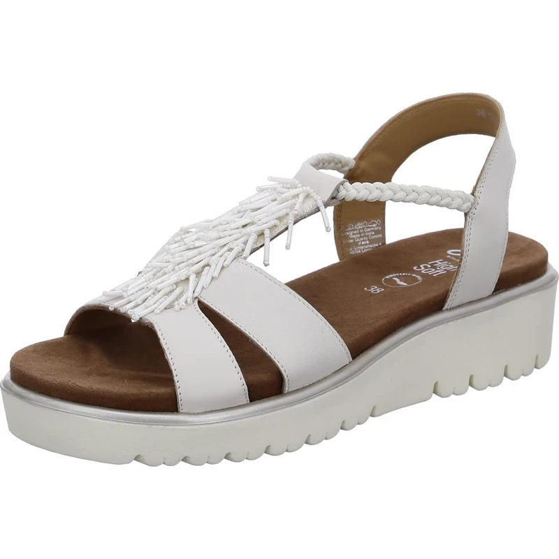 ARA Women's Bilbao Sandal, cream, 6.5 UK