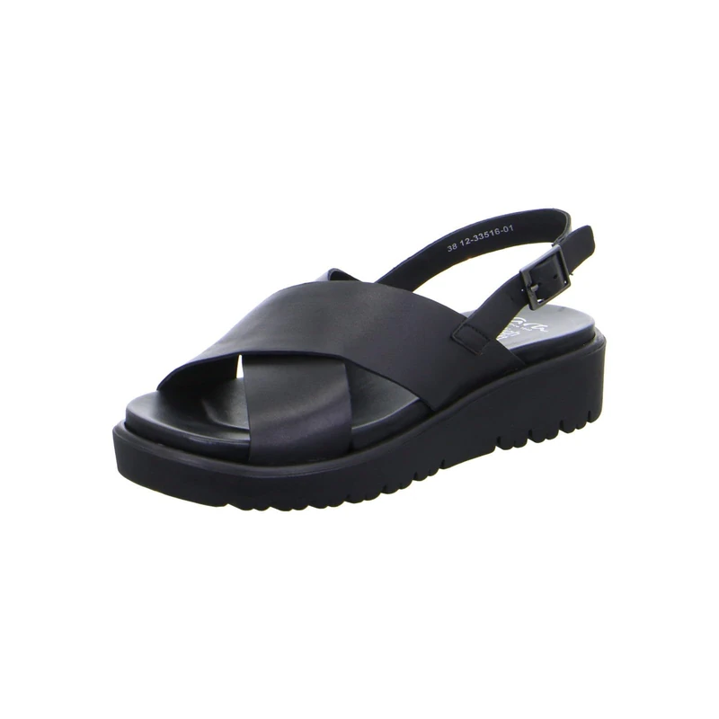 ARA Women's Bilbao Sandal, black, 7 UK