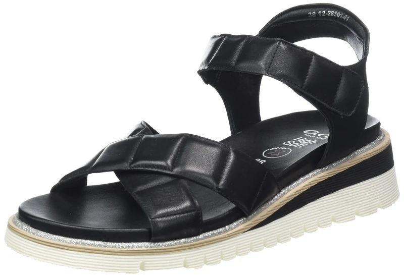 ARA Women's Kent Sandal, Black, 8.5 UK