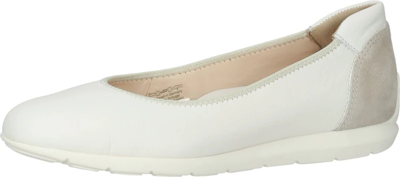 ARA Women's Sardinia Ballet Flats, Cream, Shell, 40 EU