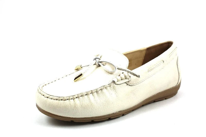 ARA Women's Alabama Moccasin, Cream, 3.5 UK
