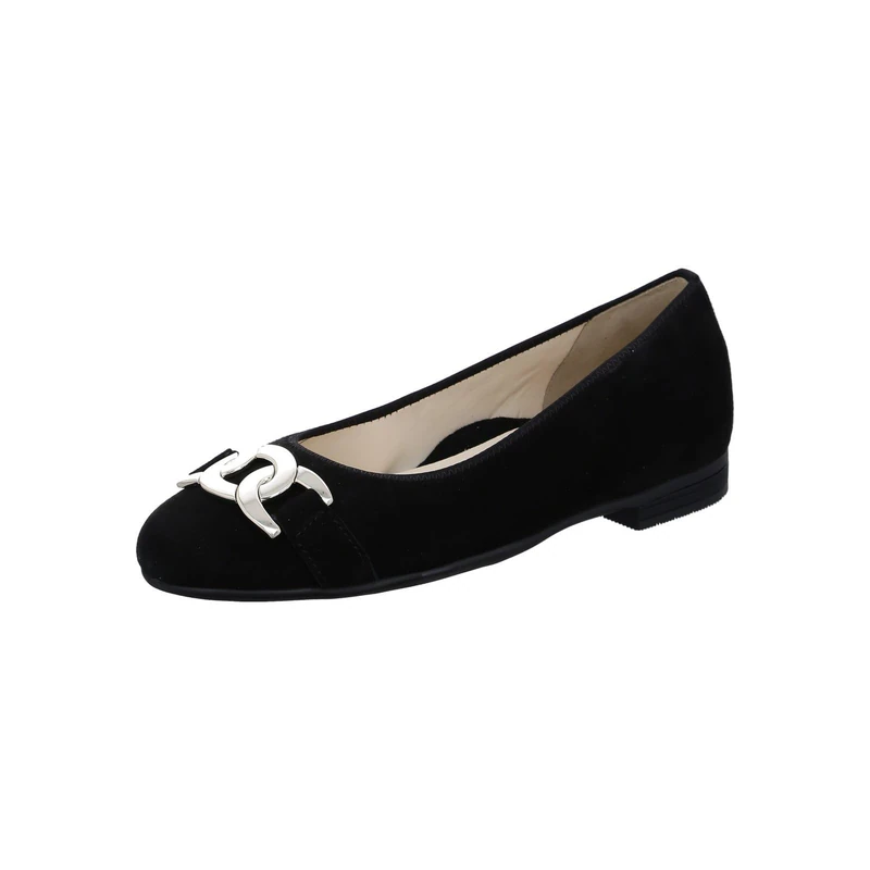 ARA Women's Sardinia Ballet Flat, Black, 2.5 UK