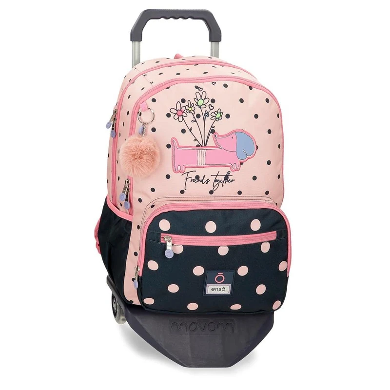 Enso Friends, pink, Backpack 44 + Trolley