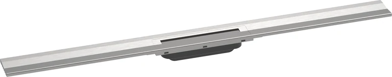 hansgrohe RainDrain Flex Shower Drain Set 1000 mm Floor Drain Shower Can be Shortened for Wall Mounting, Brushed Stainless Steel