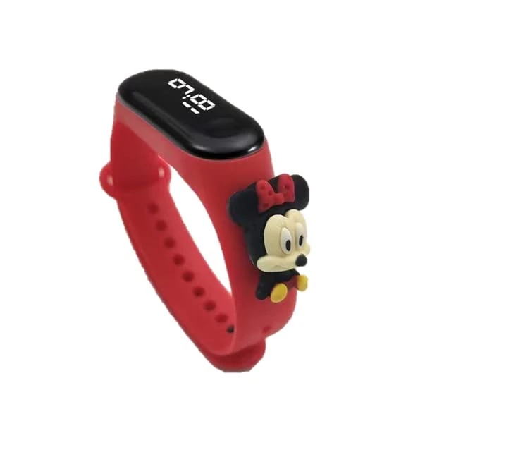 VOW® Superhero Sports Wrist Watch with Digital LED Display Boys Kids Girls Child Birthday Xmas Party Gift (Minnie Mouse Watch)