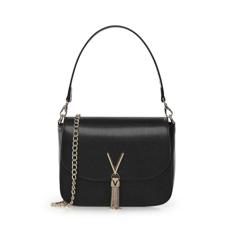 Valentino Women 1r4-divina Handbag, Black/Gold, ÚNICA