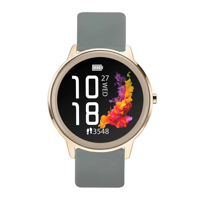 Sekonda Flex Womens Smart Watch with Heart Rate and Sleep Monitor, Daily Activity, Sports, Music, Weather and Message Functions with Silicone Strap, 42 mm