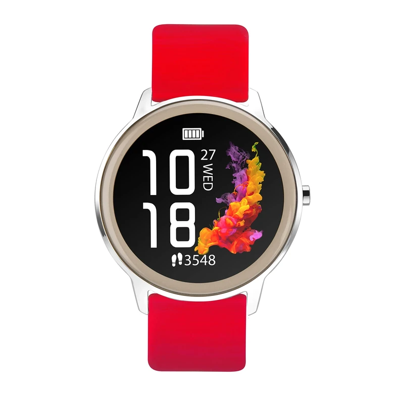 Sekonda Flex Womens 42mm Smart Watch with Heart Rate and Sleep Monitor, Daily Activity, Sports, Music, Weather & Message Functions, with Silicone Strap