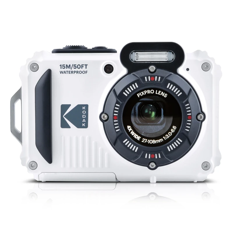 Kodak PIXPRO WPZ2 16MP 4x Zoom Tough Compact Camera - White