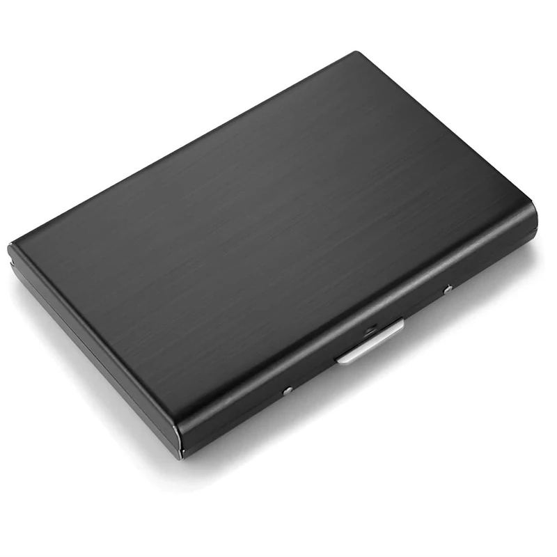 TOPRETURN RFID Credit Card Case Credit Card Wallet Stainless Steel Credit Card Case Metal Card Case ID Card Case for 6 Cards and 10 Cards