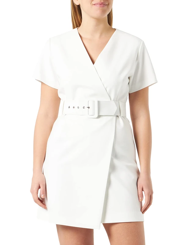 HUGO Women's Kabusas Dress, Natural102, 10