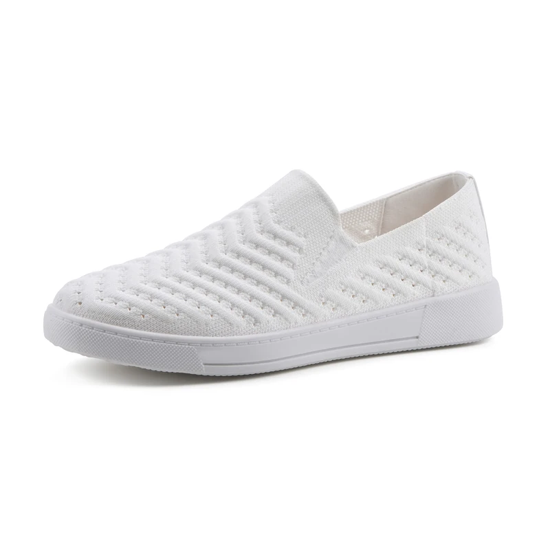 WHITE MOUNTAIN Women's Courage Sneaker, White/Fabric, 6 UK