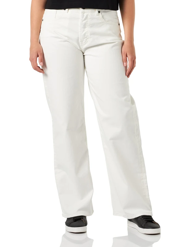 HUGO Women's 937_2 Jeans Trousers, Open White110, 30W x 34L