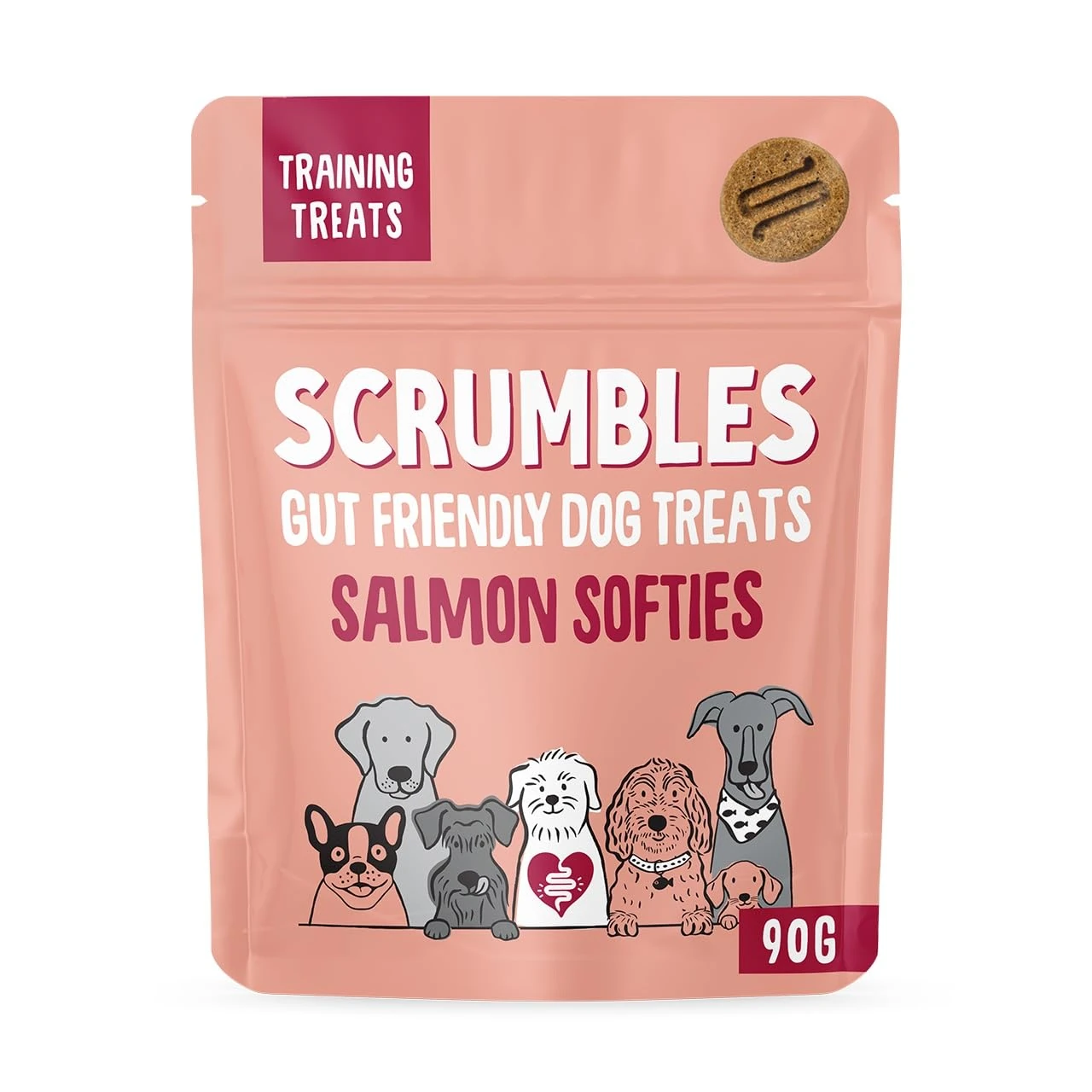 Scrumbles Softies, Salmon Treats, 90g,package may vary