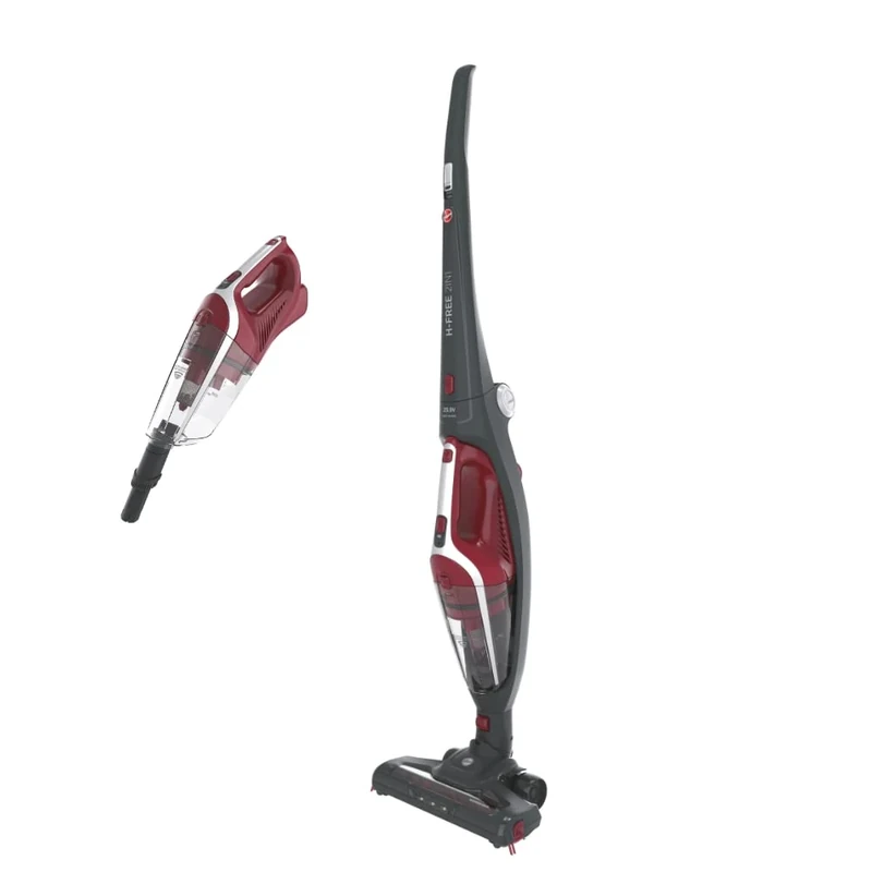 Hoover H-FREE 2-in-1 Cordless Vacuum Cleaner without Bag + Handheld Vacuum Cleaner, 45 Minutes Runtime - Wireless Vacuum Cleaner with LED Light, Parking Function & Foldable Handle - Includes Crevice