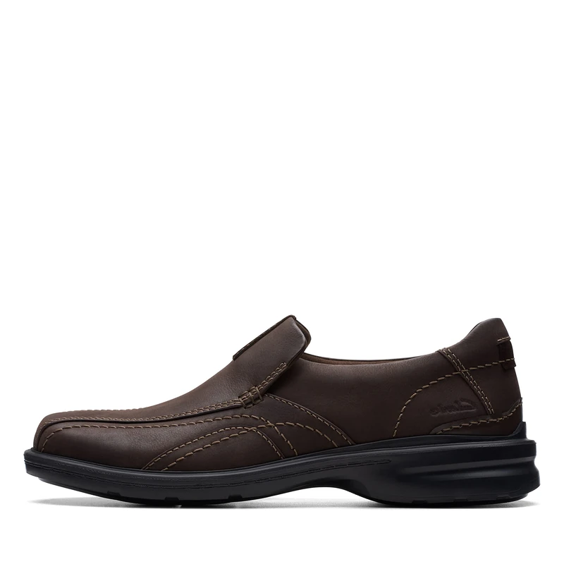Clarks Mens Gessler Step, Dark Brown, 9.5 UK Wide