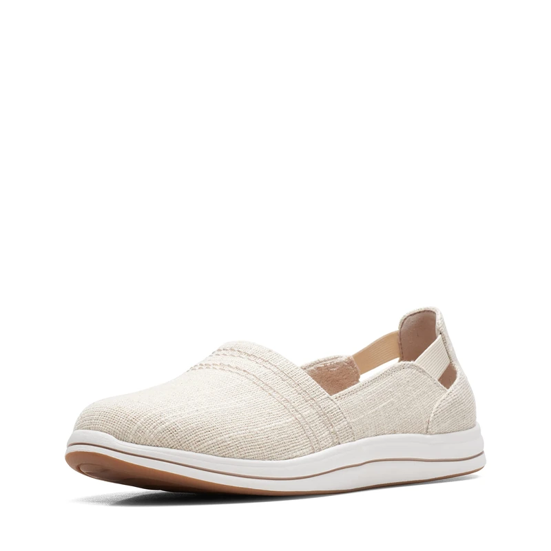 Clarks Women's Breeze Step II Loafer, Natural Interest, 8.5, Natural Interest, 6 UK