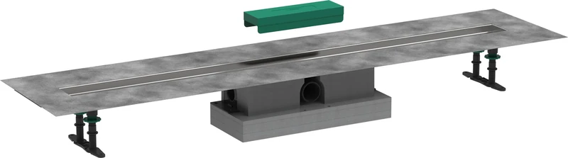 hansgrohe 56027180 uBox Universal Complete Standard Installation 1200 for Shower drains Finished Sets, Chrome, 120 cm