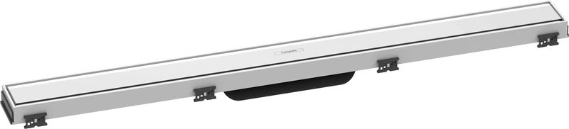 hansgrohe 56038450 RainDrain Match Complete Set Shower Drain 800 with Height-Adjustable Frame White Channel, 80 cm