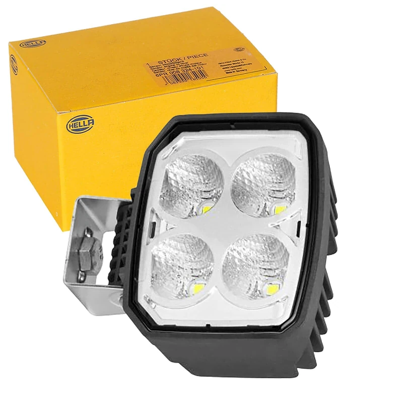 HELLA 1GA 996 588-211 LED-Worklight - Power Beam S - 12/24V - 1850lm - Bolted/mounting - Swivelling Mounting Bracket/Suspended/Vertical - Long-range illumination - Plug: DEUTSCH plug - Quantity: 1