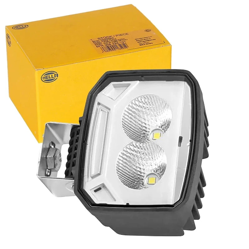 HELLA 1GA 996 588-011 LED-Worklight - Power Beam S - 12/24V - 1000lm - Bolted/mounting - Swivelling Mounting Bracket/Suspended/Vertical - Long-range illumination - Plug: DEUTSCH plug - Quantity: 1