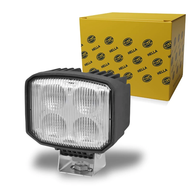 HELLA 1GA 996 588-201 LED-Worklight - Power Beam S - 12/24V - 1850lm - Bolted/mounting - Swivelling Mounting Bracket/Suspended/Vertical - Short distance lighting - Plug: DEUTSCH plug - Quantity: 1