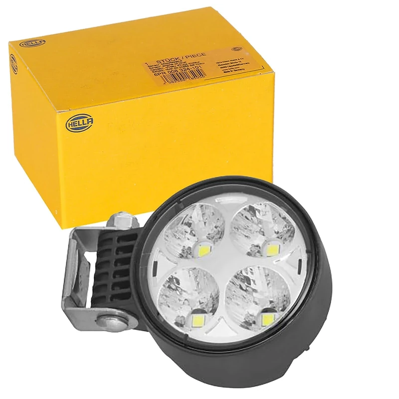 HELLA 1G0 996 776-211 LED-Worklight - Modul 70 S - 12/24V - 1850lm - Bolted/mounting - Swivelling Mounting Bracket/Suspended/Vertical - Long-range illumination - Plug: DEUTSCH plug - Quantity: 1