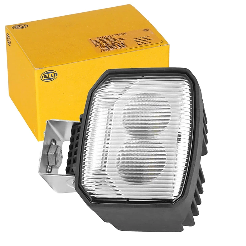HELLA 1GA 996 588-001 LED-Worklight - Power Beam S - 12/24V - 1000lm - Bolted/mounting - Swivelling Mounting Bracket/Suspended/Vertical - Short distance lighting - Plug: DEUTSCH plug - Quantity: 1