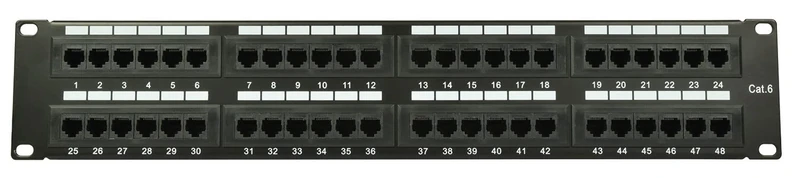Adastra 48-Port Networking Patch Panel High Speed Cat6 , CAT5 & CAT5e cabling