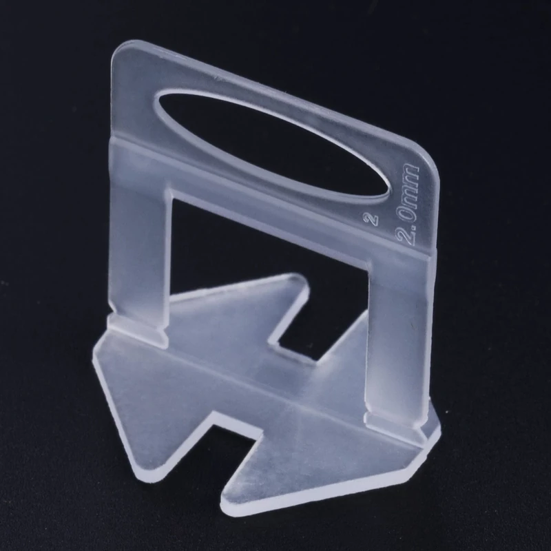 Tile Leveling System 400 pcs Tile Spacer Clips for Floor Wall (2mm-Clips)