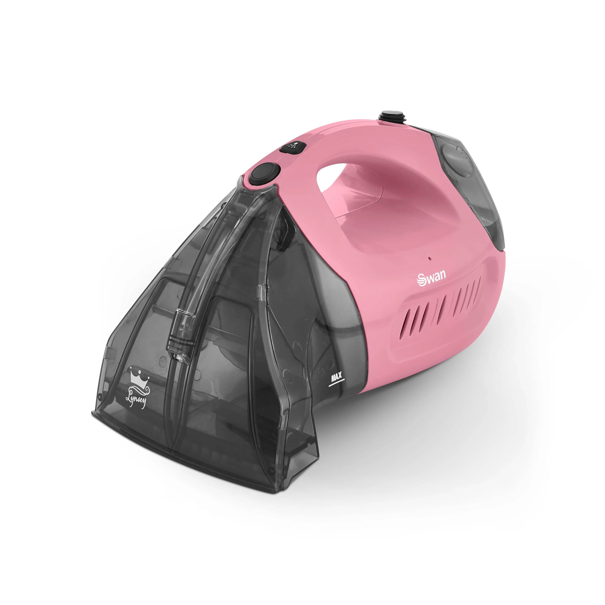 Swan SC18410QOCN TV’s Queen of Clean Handheld Carpet Cleaner with 5m Power Cord, 480ml Water Tank, 500W, Pink